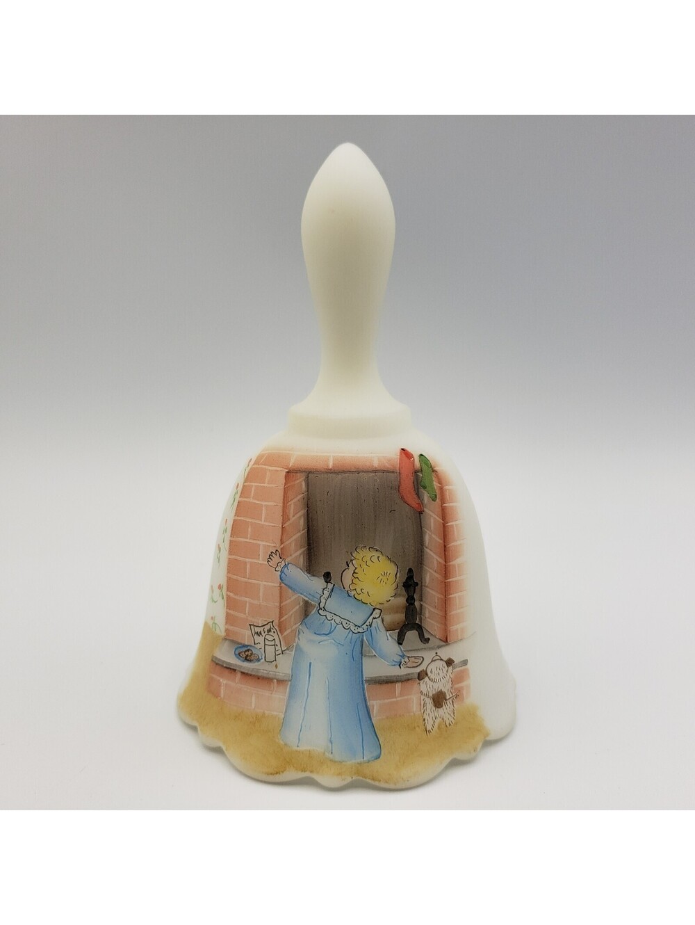 Vintage Fenton Bell Fantasy Series Child Expectation Satin Glass LTD Ed 1984